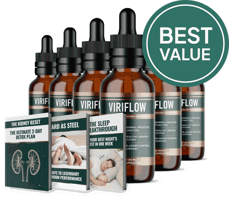 ViriFlow 6 bottle pack with 3 free bonus eBooks