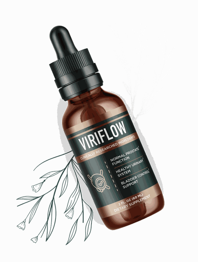 ViriFlow prostate and urinary support drops, 60 ml dropper bottle